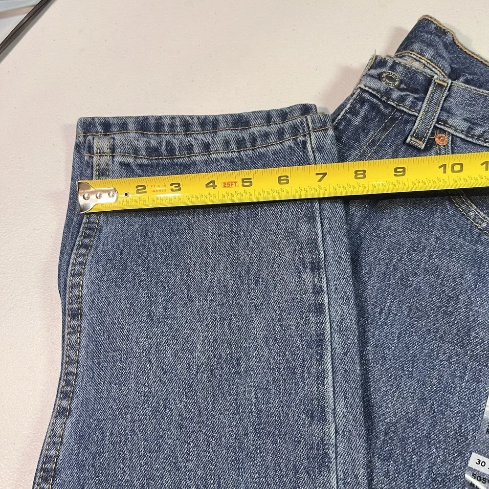 New! Levi's 505 Regular Fit Jeans SIZE 30x34 Blue Straight Leg Classic Denim NWT